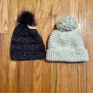 Pair of winter hats